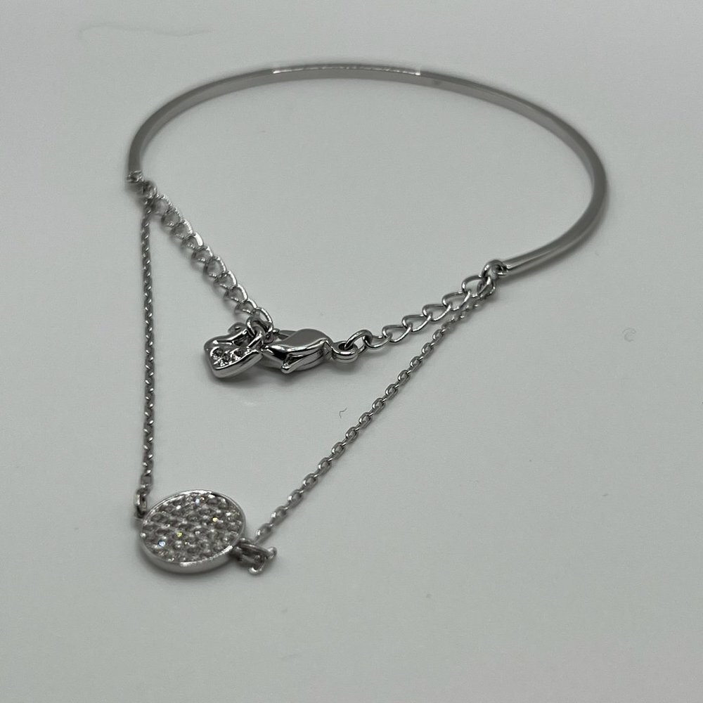 Swarovski Swan Signed Ginger Bangle - image 4